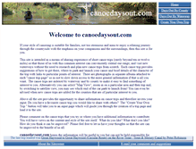 Tablet Screenshot of canoedaysout.com